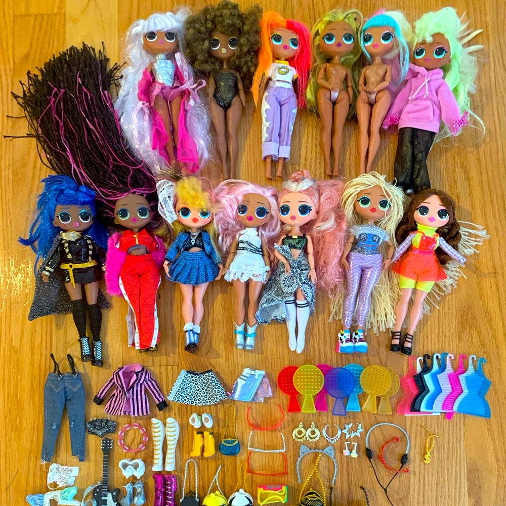 L.O.L Surprise! OMG Dolls + Accessories Bundle || HUGE LOT